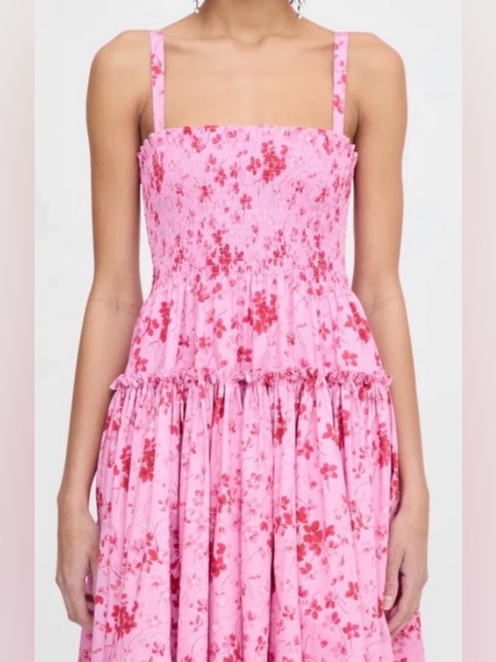 New Hill House The Nap Dress Seraphina Pink  Floral coquette - Picture 3 of 10